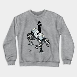 Planet Høth Let 'er BUCK! (prairie blackout) Crewneck Sweatshirt